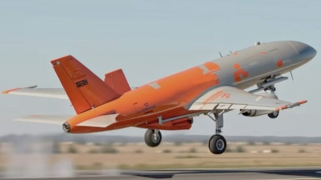 Biguá turbojet cruise drone profile illustration